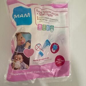 Mam Easy Start Anti-Colic Bottle & Mam Start Pacifier New